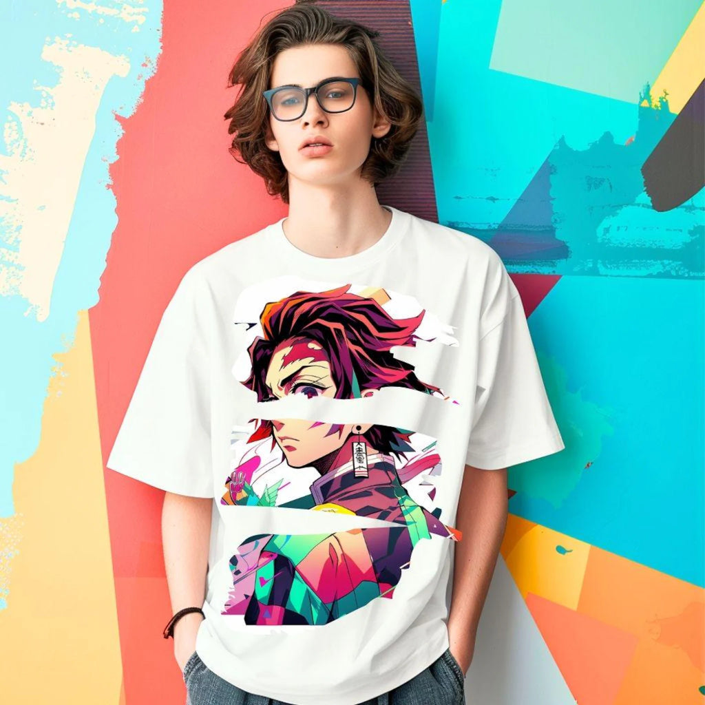 Tanjiro Kamado Oversized T-Shirt – Demon Slayer Anime Tee