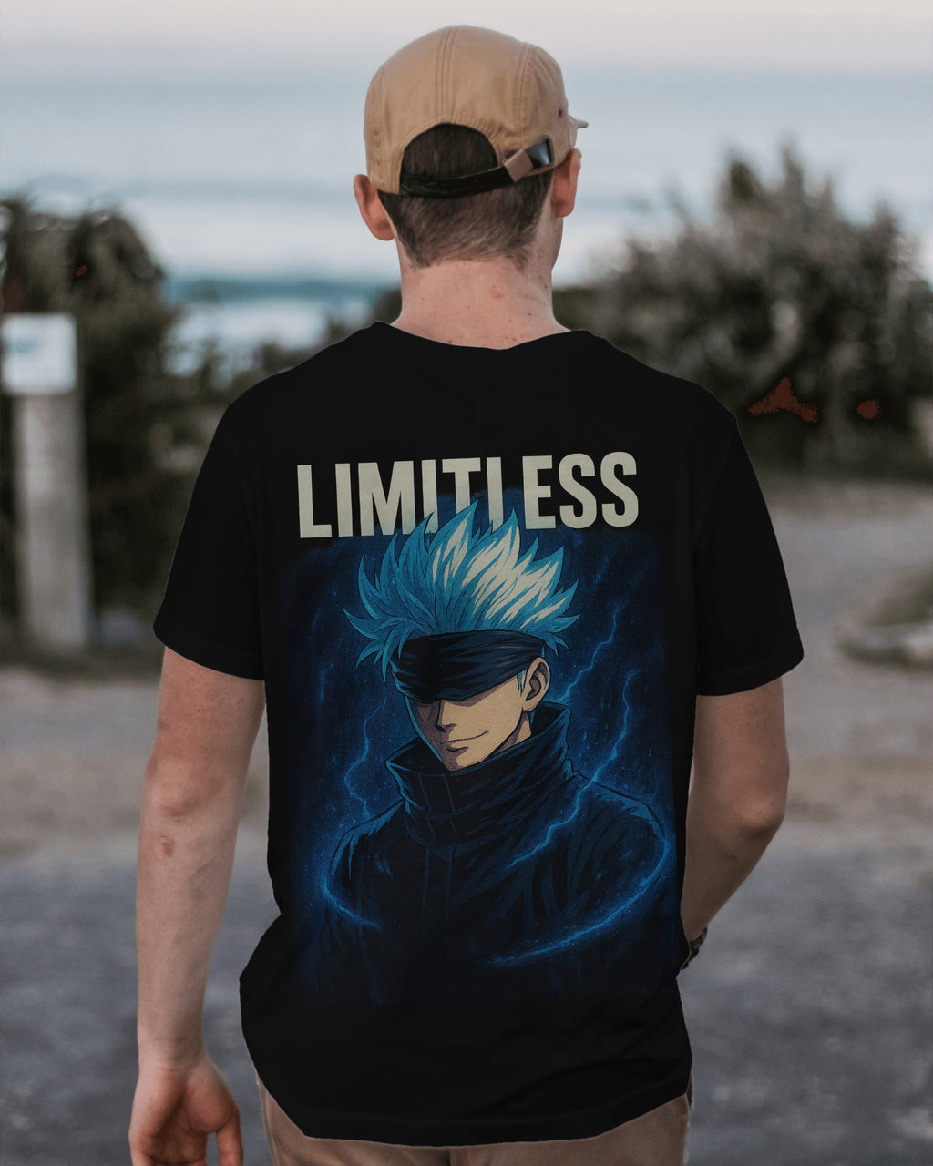 Limited Edition Gojo Satoru “Limitless” Oversized Anime Tee